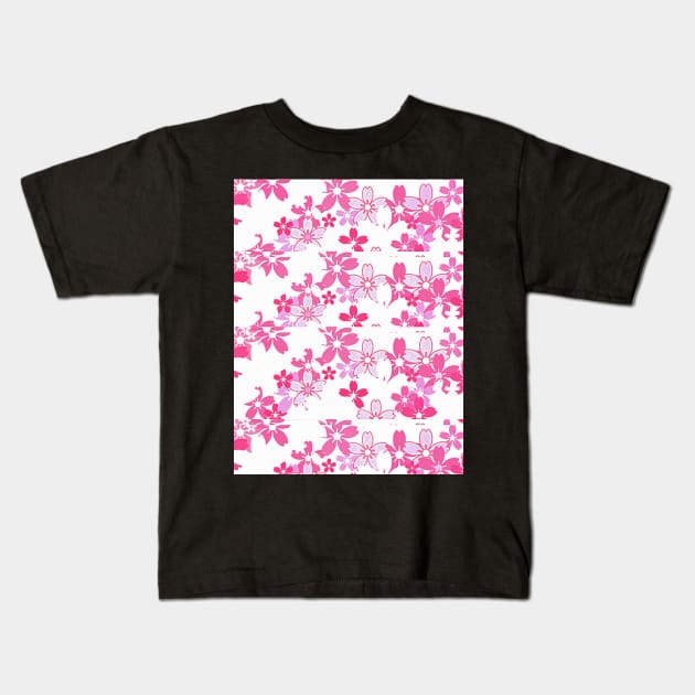 Sakura Kids T-Shirt by Ykartwork